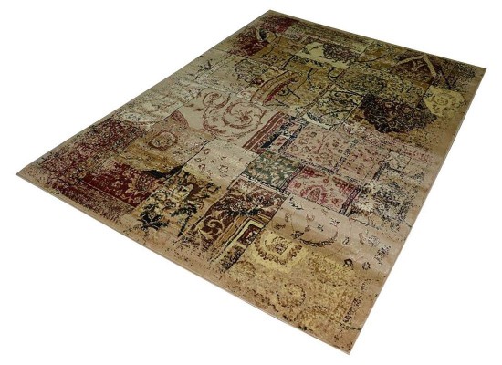 Тъкан персийски килим Blue stones 3675_beige