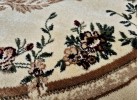 Тъкан персийски килим Blue stones 1798 cream елипса
