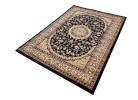 Тъкан персийски килим Blue stones 1656 black/cream