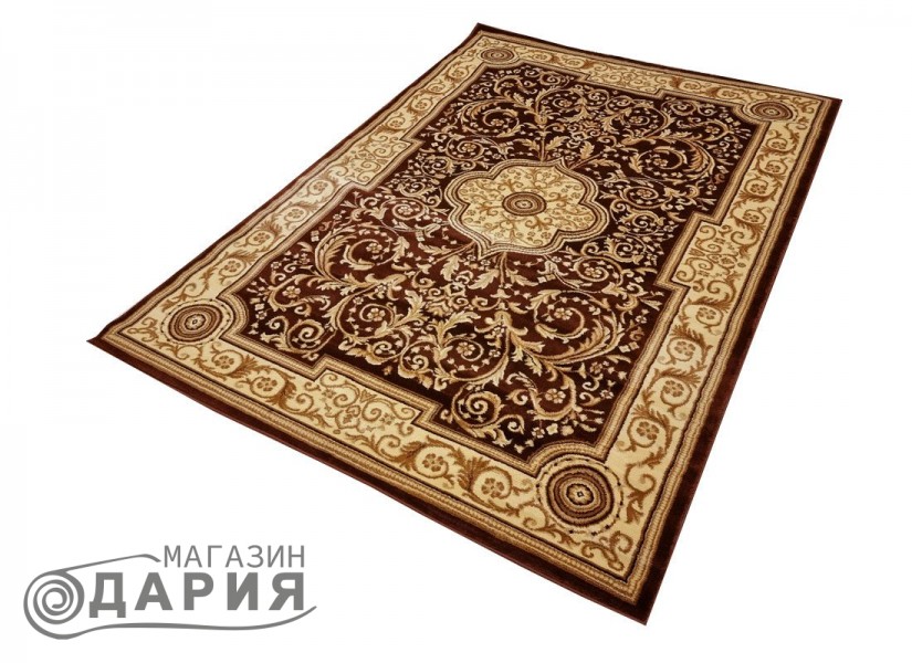 Тъкан персийски килим Blue stones 1706_BROWN