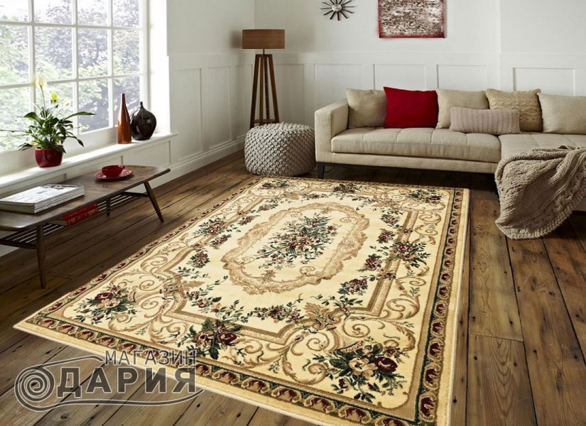 Тъкан персийски килим Blue stones 1798 cream