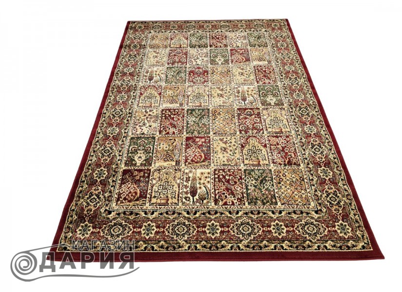 Тъкан персийски килим Blue stones 1815 red