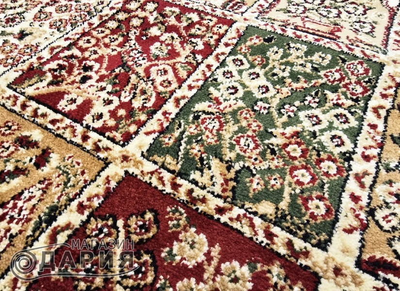 Тъкан персийски килим Blue stones 1815 red