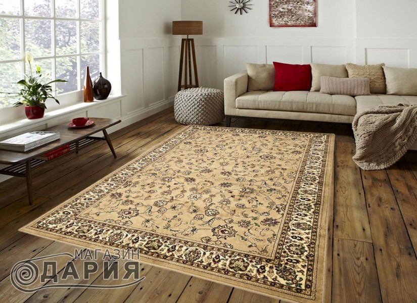 Тъкан персийски килим Blue stones 2723 beige