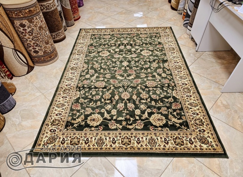 Тъкан персийски килим Blue stones 2723_green