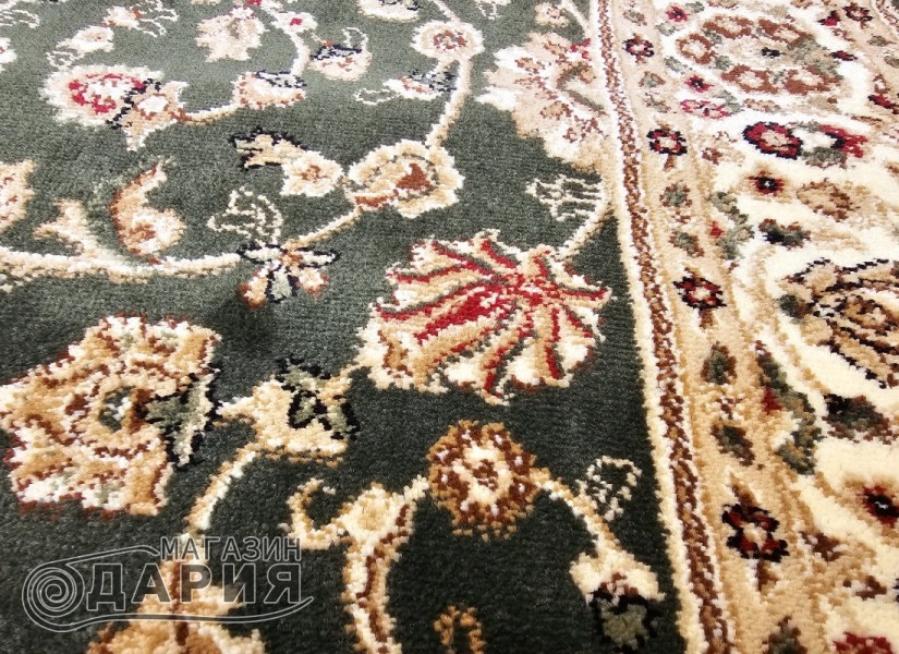 Тъкан персийски килим Blue stones 2723_green
