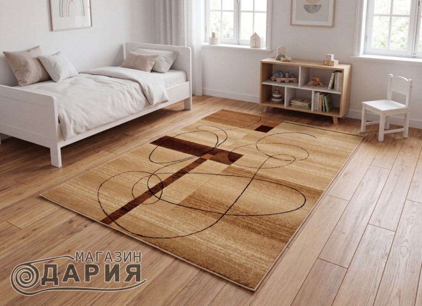 Тъкан персийски килим Blue stones 3578 beige