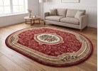 Тъкан персийски килим Blue stones 5261_red елипса