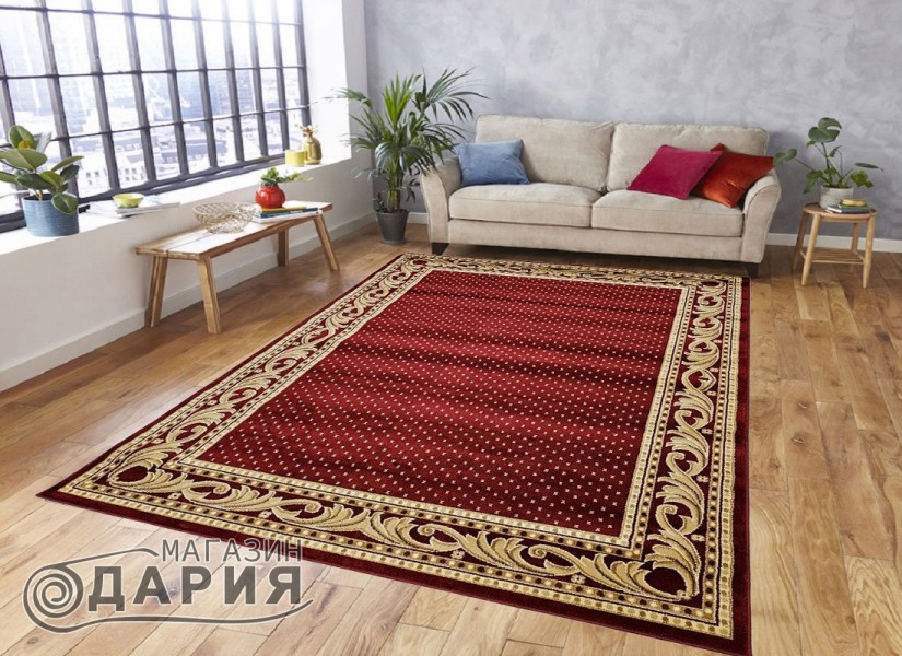 Тъкан персийски килим Blue stones 6181_red