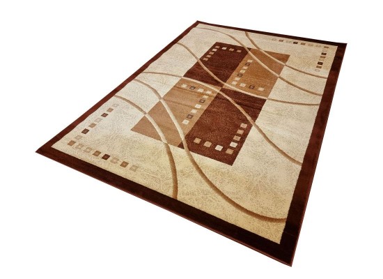 Тъкан персийски килим Blue stones d401_brown Тъкан персийски килим Blue stones d401_brown