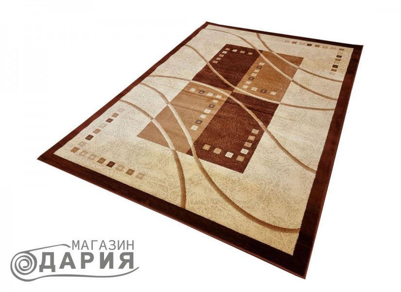 Тъкан персийски килим Blue stones d401_brown