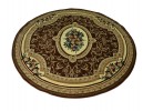 Тъкан персийски килим Blue stones 5261 brown кръг