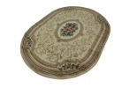 Тъкан персийски килим Blue stones 5261_cream елипса