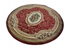 Тъкан персийски килим Blue stones 5261_red кръг