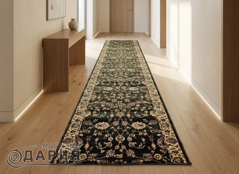 Тъкана персийска пътека Blue stones 2723_green
