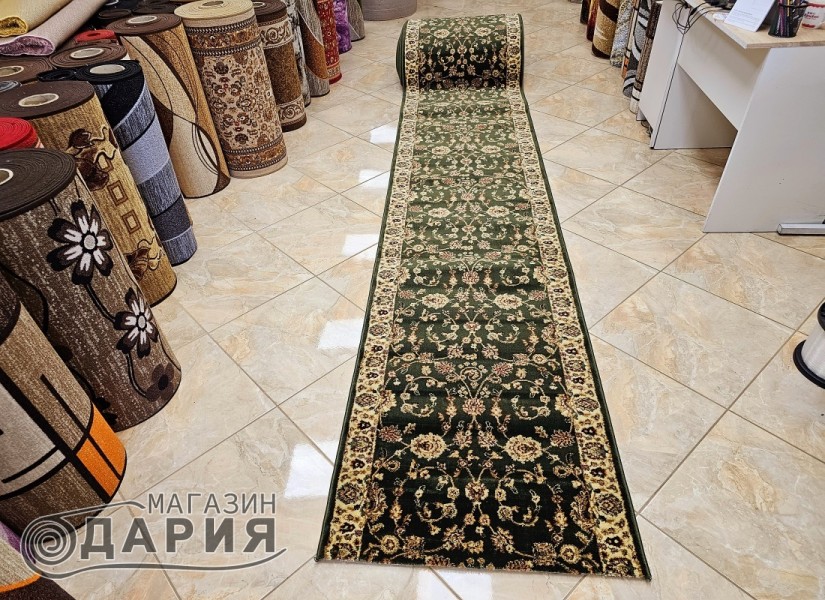 Тъкана персийска пътека Blue stones 2723_green