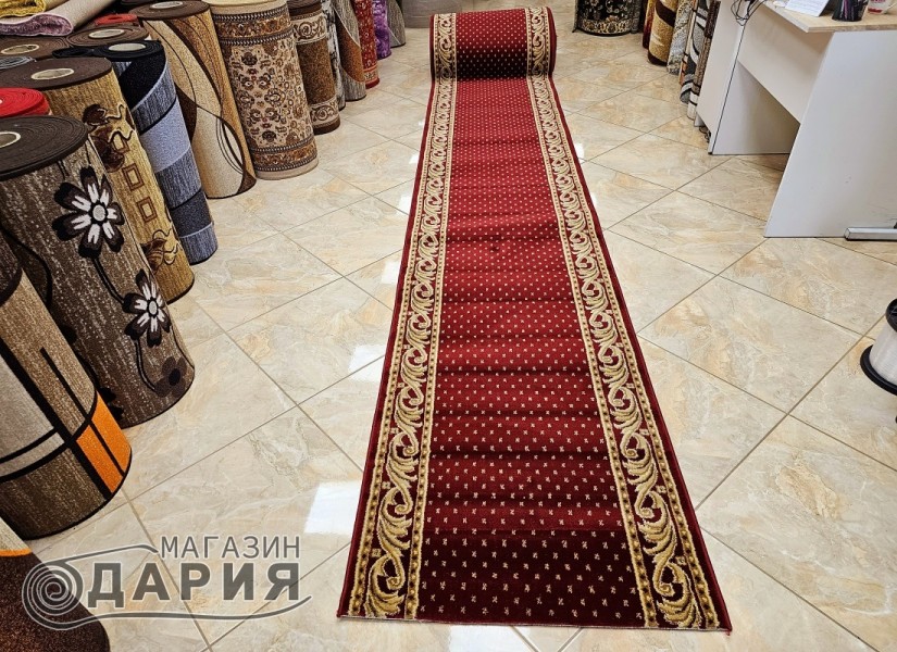 Тъкана персийска пътека Blue stones 6181_red