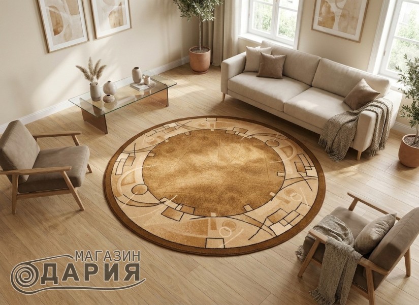 Мокетен килим ERIKA 8001 кръг