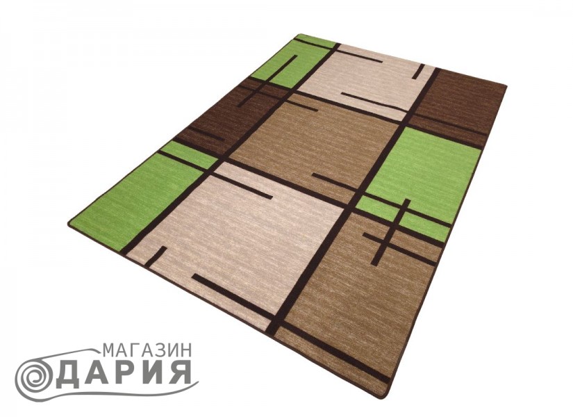 Мокетен килим ERIKA 8010 beige/green
