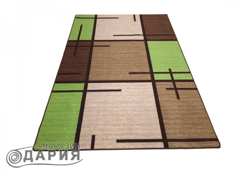 Мокетен килим ERIKA 8010 beige/green