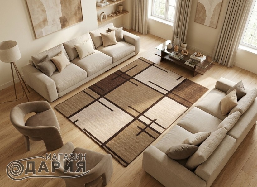 Мокетен килим ERIKA 8010 brown