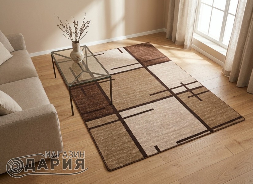 Мокетен килим ERIKA 8010 brown