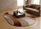 Мокетен килим ERIKA 8012 beige/orange елипса