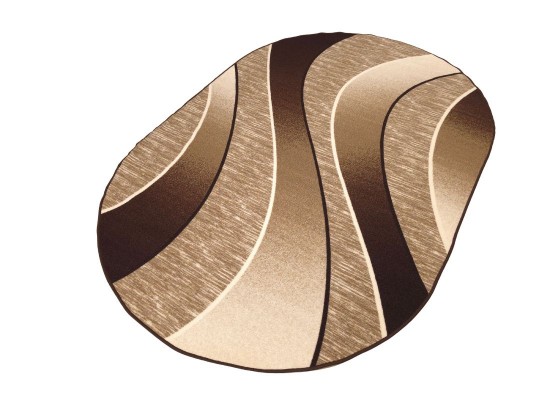 Мокетен килим ERIKA 8012 brown елипса