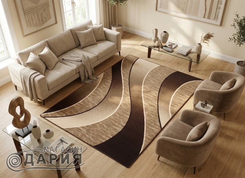 Мокетен килим ERIKA 8012 brown