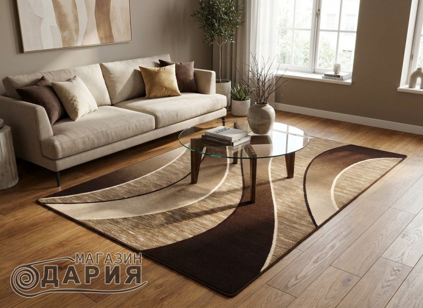 Мокетен килим ERIKA 8012 brown