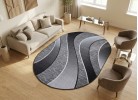 Мокетен килим ERIKA 8012 grey елипса