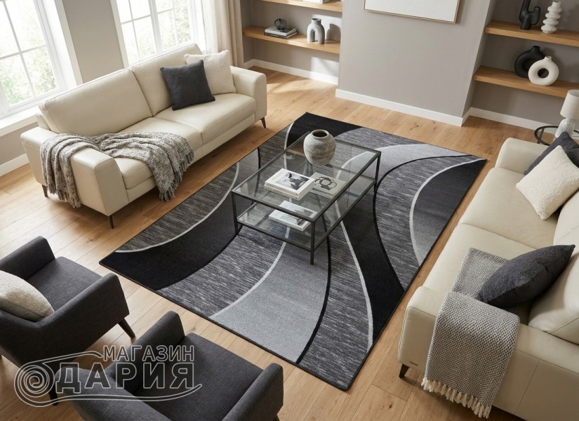 Мокетен килим ERIKA 8012 grey