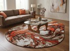 Мокетен килим ERIKA 8033 beige/orange елипса