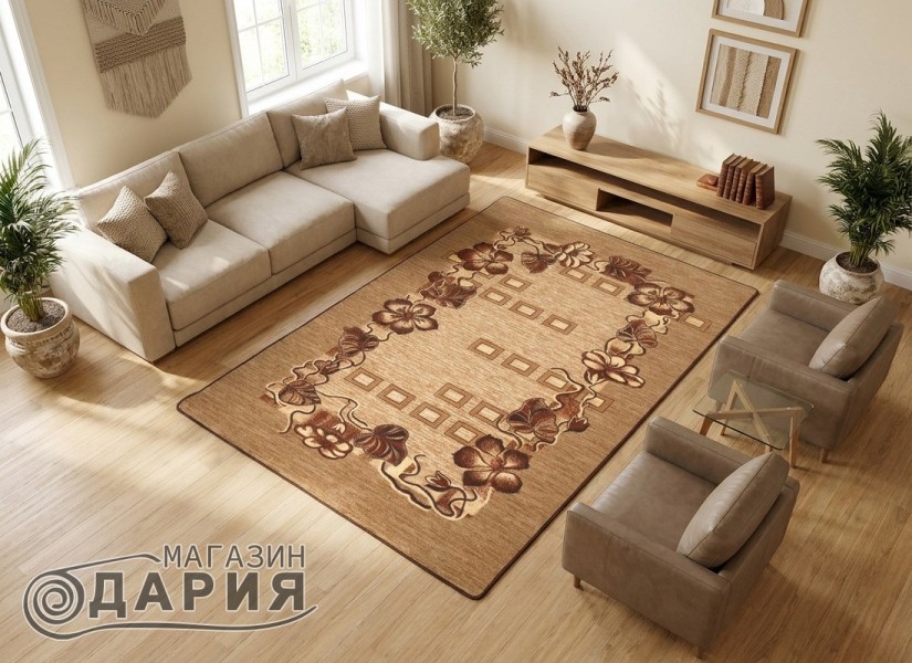 Мокетен килим ERIKA 8043 beige