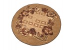Мокетен килим ERIKA 8043 beige КРЪГ