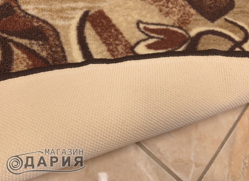 Мокетен килим ERIKA 8043 beige КРЪГ