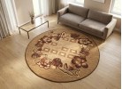Мокетен килим ERIKA 8043 beige КРЪГ