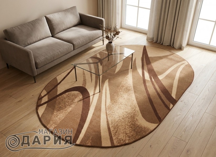 Мокетен килим ERIKA 8058 beige ЕЛИПСА