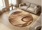 Мокетен килим ERIKA 8058 beige КРЪГ