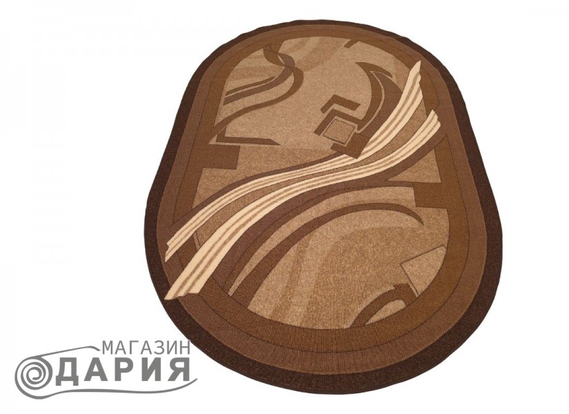 Мокетен килим ERIKA 8079 BROWN ЕЛИПСА