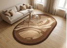 Мокетен килим ERIKA 8079 BROWN ЕЛИПСА
