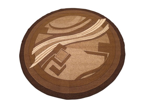 Мокетен килим ERIKA 8079 BROWN КРЪГ