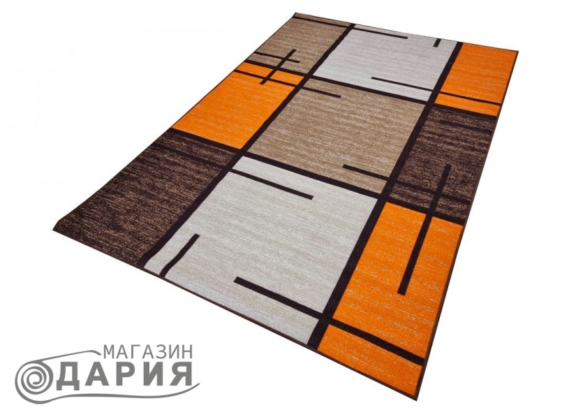 Мокетен килим ERIKA 8010 beige/orange