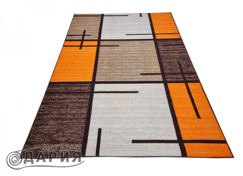 Мокетен килим ERIKA 8010 beige/orange