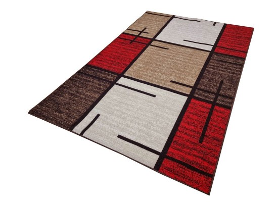 Мокетен килим ERIKA 8010 beige/red