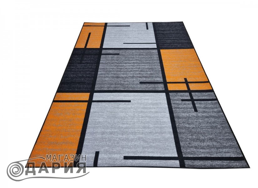 Мокетен килим ERIKA 8010 grey/orange