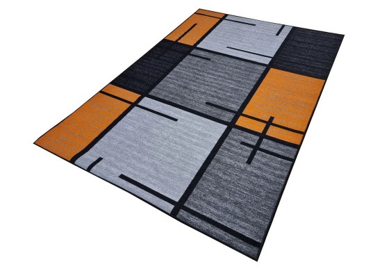 Мокетен килим ERIKA 8010 grey/orange