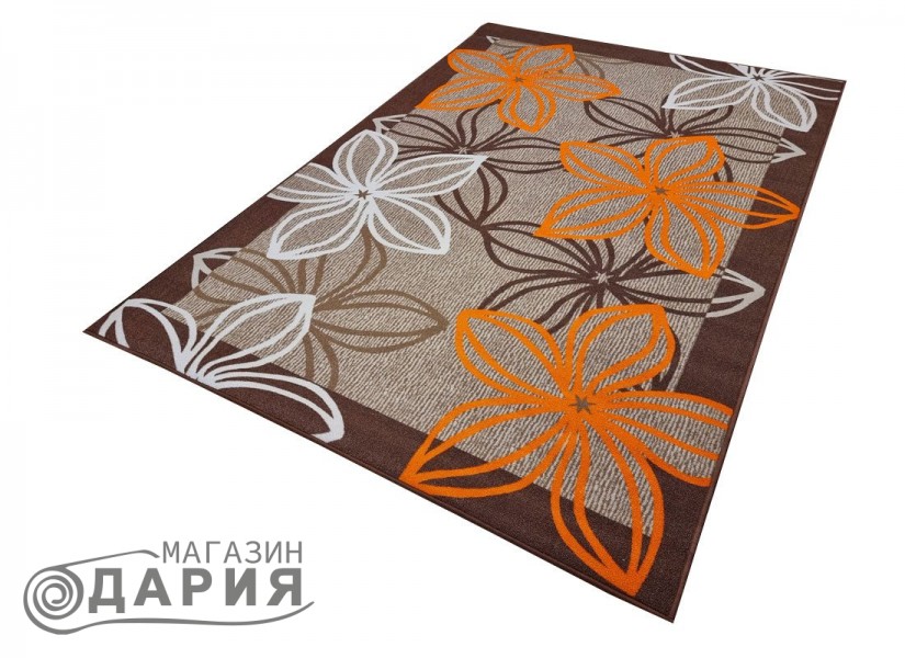 Мокетен килим ERIKA 8013 beige/orange