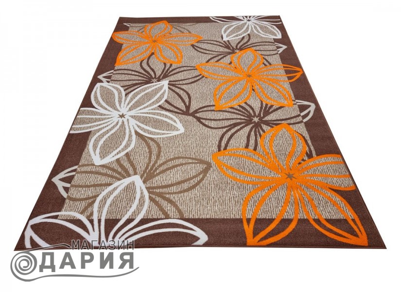 Мокетен килим ERIKA 8013 beige/orange