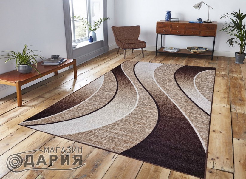 Мокетен килим ERIKA 8012 dark brown